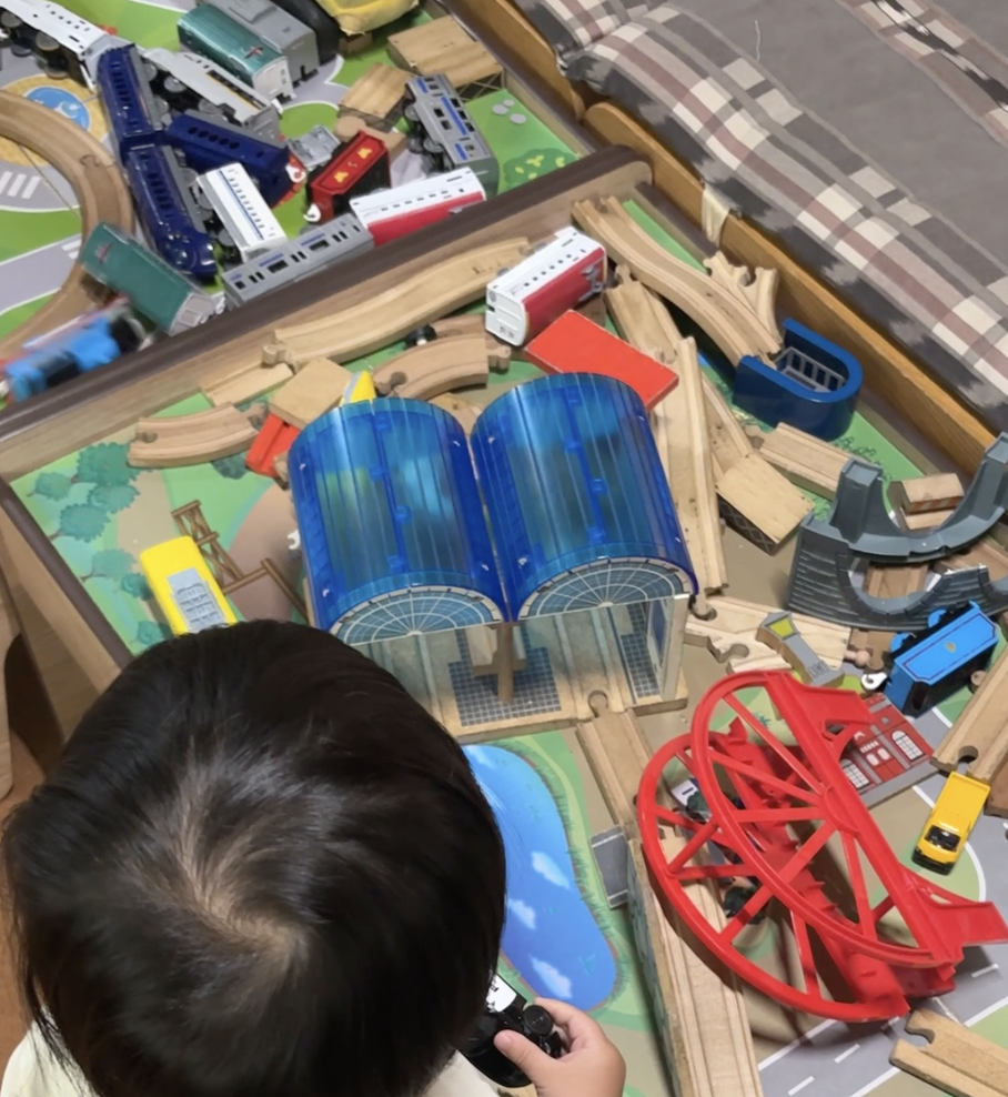 那須旅行 子連れ 蒸氣機関車レストラン　子供の遊び場