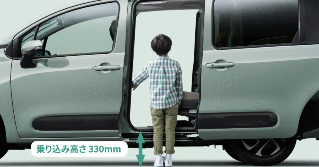 シエンタ　乗り降りのしやすさがメリット